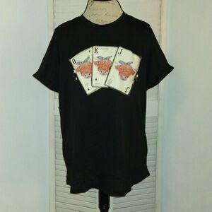 Boutique Cow Cards Print Shirt